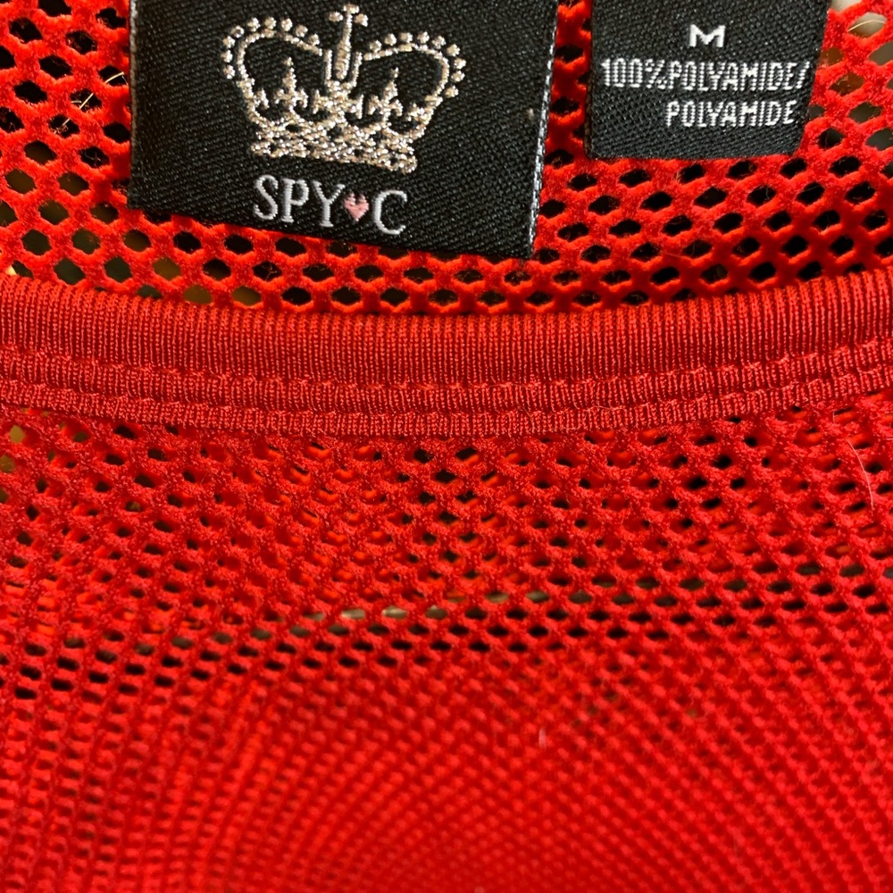 SPY•C Red Mesh Top
